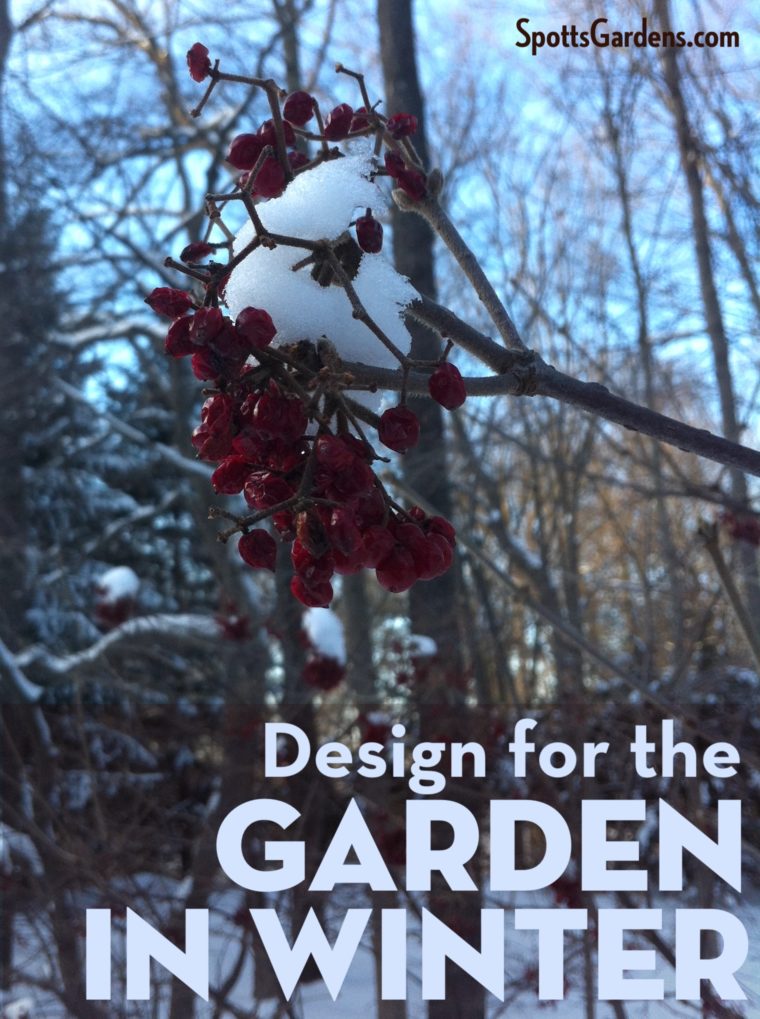 Design for the garden in winter